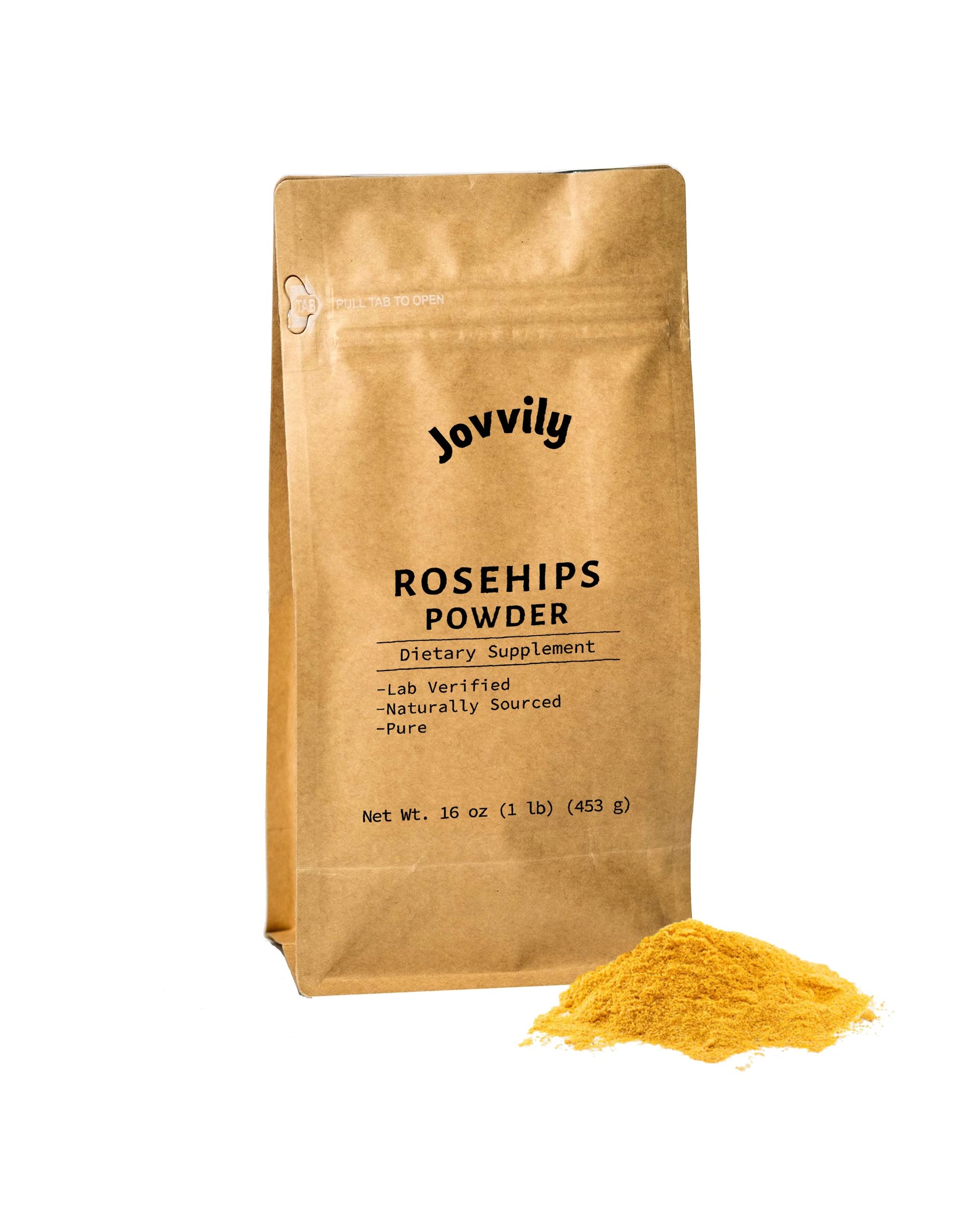 Jovvily Rosehips Powder - 1 Lb - Herbal Tea - Earthy Scent