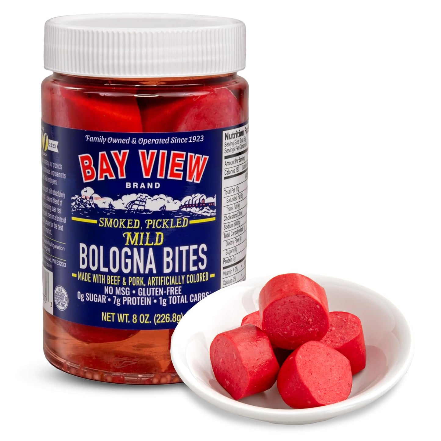 BAY VIEW BRAND Smoked Pickled Polish Sausage, Gluten Free, No MSG, 0g Sugar, 8oz