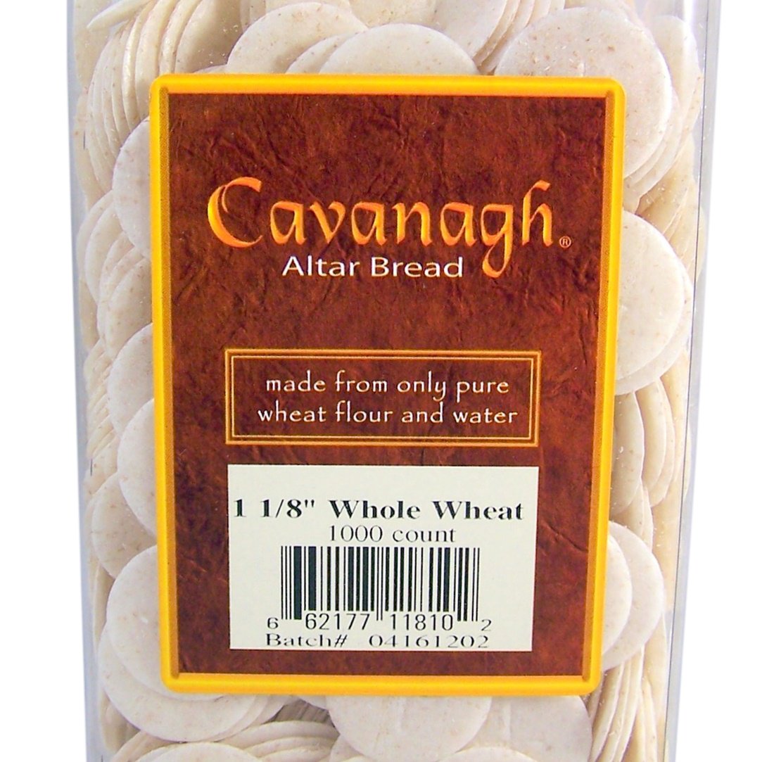 Cavanagh Altar Bread - 1 1/8'' Whole Wheat - 1000/Container