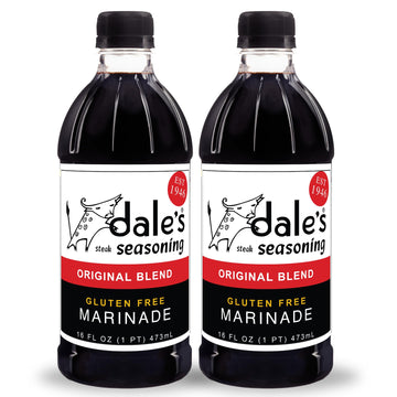 Original Steak Seasoning By Dale'S, Gluten Free, No Cholesterol | Delicious On All Meats, Fish, And Vegetables | (2) 16 Oz Bottle | No Long Marinating, Savory Blend Of Exotic Spices!