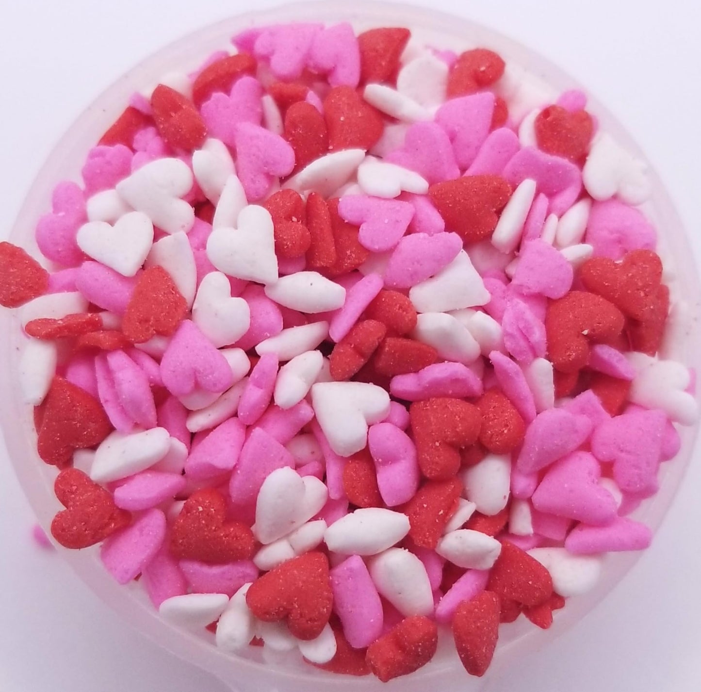 NCS Mini Red, White and Pink Heart Edible Sprinkles, 8 ounces - Great for Cupcakes, Cookies, Cakes, Cakes Pops