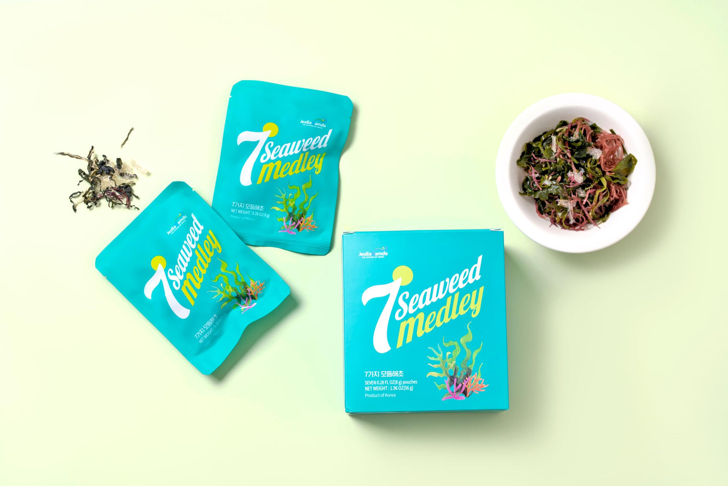 Assorted Seaweed Salad [ Korean Food ] Ready-To-Eat Salad Kit, 7 Kinds Of Seaweed, Korean Side Dishes Made Easy [ Salad Mix ] 7