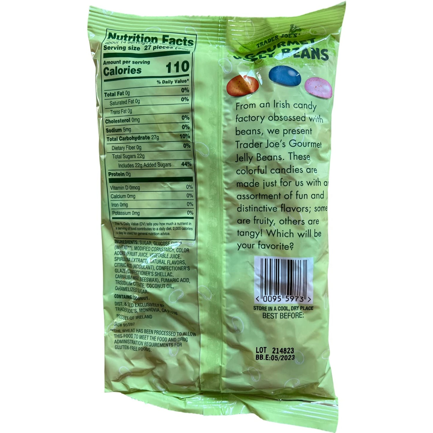 Trader Joe'S Gourmet Jelly Beans 18 Natural Flavors 15 Oz. (Pack Of 2)