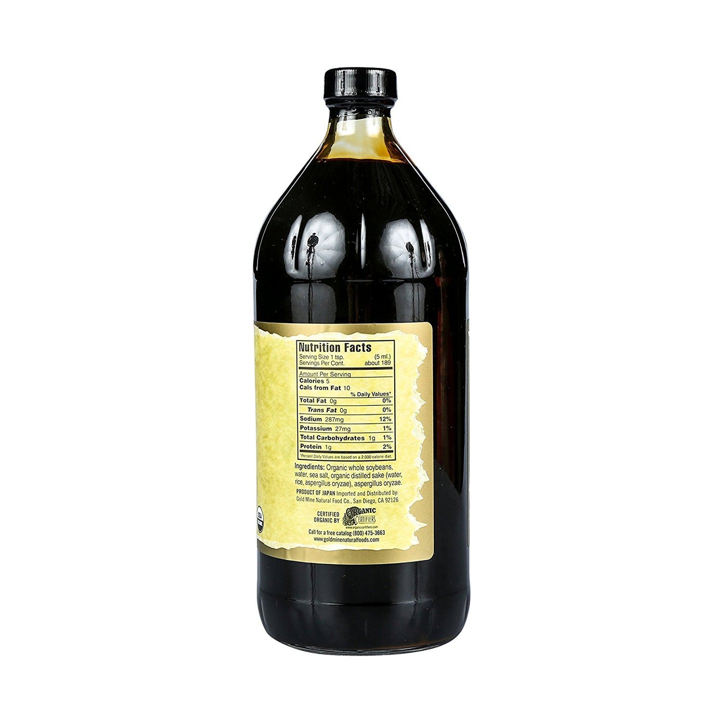 Ohsawa Organic Wheat-Free Tamari Soy Sauce, 32 Fl Oz