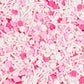 Pink Sprinkles For Cake Decorating 7 Oz Edible Pearl Sugar Sprinkles Topper For Cookie Cupcakes, Candy, Cream, Chocolate Cake De