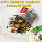 ULTHMOK Premium Dandelion Leaf & Root Tea, Caffeine Free, 50 Tea Bags, 3.53 Oz, Supports Digestion & Immune System