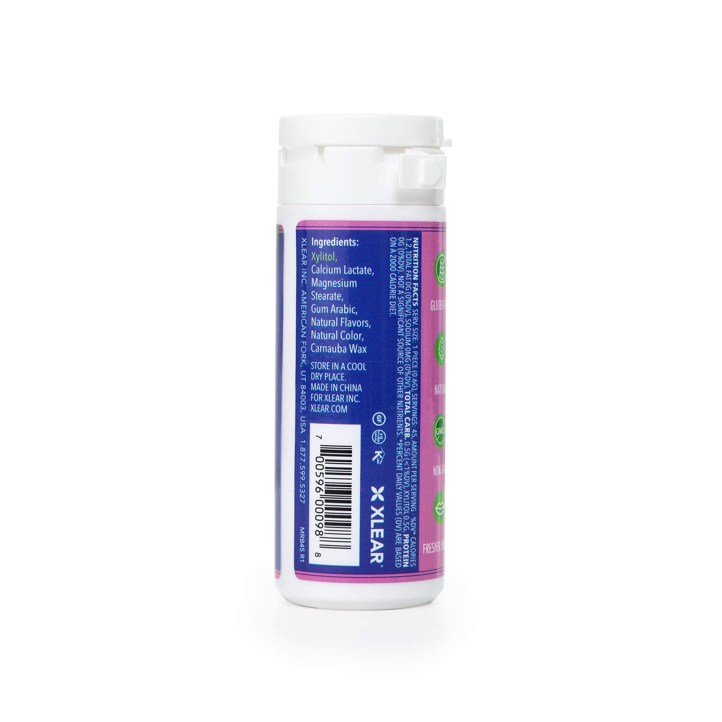 Spry Xylitol Berry Blast Mints Sugar Free Candy - Breath Mints That Promote Oral Health, Dry Mouth Mints That Increase Saliva Production, Stop Bad Breath, 45 Count (Pack Of 6)