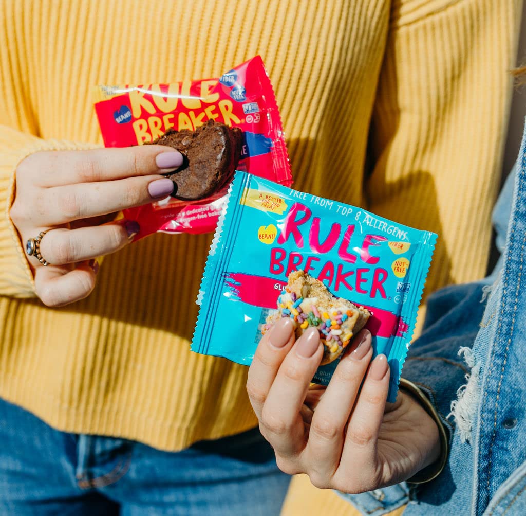 Rule Breaker Snacks Chocolate Brownie | Vegan, Gluten-Free, Dairy-Free, Nut-Free, Allergen-Free, Soy-Free | Great for School, Lu