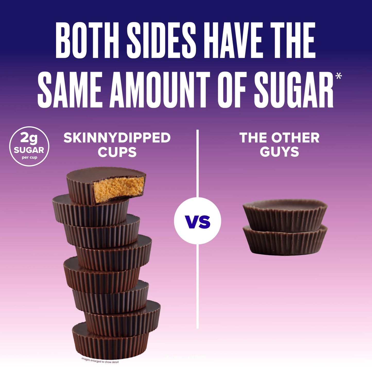 Skinnydipped Dark Chocolate Peanut Butter Cups, 2G Sugar Per Cup, Keto Friendly, No Palm Oil, Gluten Free, 3.2Oz, 4 Pack (24 Cup