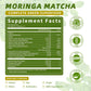 Matcha Powder - Superfood Blend with Moringa & Green Tea & Resveratrol  Energy & Focus Support  Immune & Antioxidant Defense  Vegan  Gluten-Free  8oz