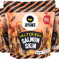 Irvins Salted Egg Salmon Skin Chips Crisps | Premium Hand Cooked | Halal | High Protein | Keto-Friendly | 3.7 Oz (Pack Of 3)