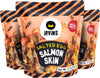 Irvins Salted Egg Salmon Skin Chips Crisps | Premium Hand Cooked | Halal | High Protein | Keto-Friendly | 3.7 Oz (Pack Of 3)