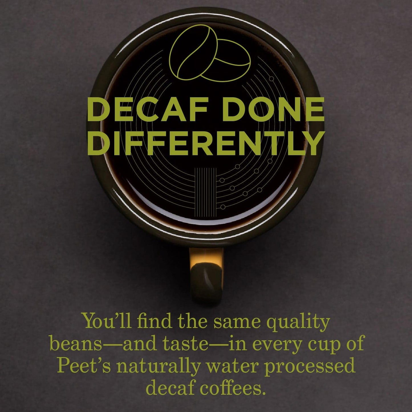 Peets Coffee Dark Roast Decaf K-Cup Pods - 88 Count (4 Boxes of 22 Pods) - Decaf House Blend