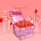 The Dreidel Company Valentines Day Lollipops Red Double Heart Shaped Cherry Flavored, Individually Wrapped (480-Pack)