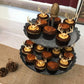 AUMIO Wooden Deer Cupcake Toppers Set of 24, Natural Earthy Tone, AU-01, Baby Shower/Wedding Party Decorations