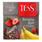 Tess Banana Split Black Tea Compositionblack Tea, Banana And Strawberry Leaf Tea In 20 Pyramid Sachets