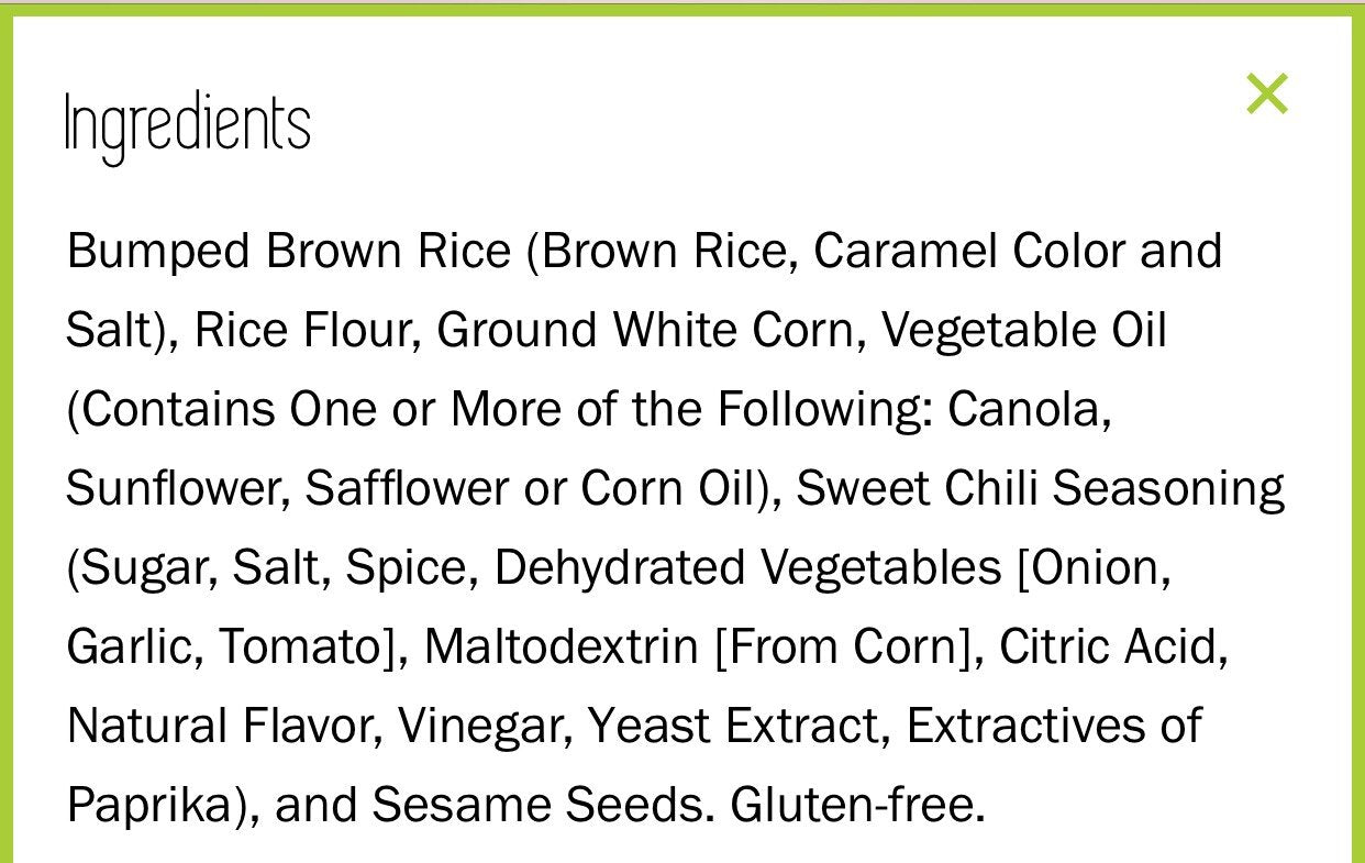 Riceworks Gourmet Gluten-Free Rice Chips - Organic Healthy Snack - 155G, 12 Pack (Sweet Chili)