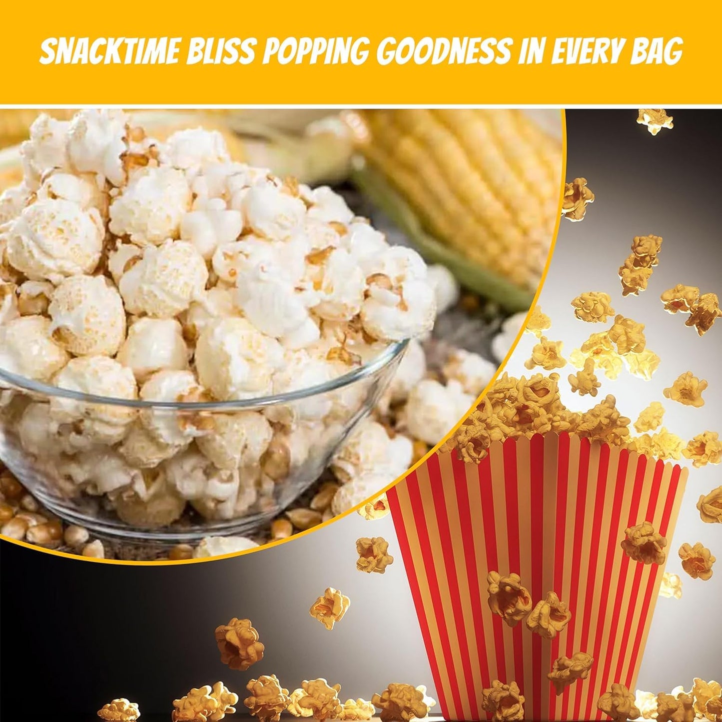 Generic Mega-pop Popcorn Kit - 24 Count Oil and Salt with Coconut Oil - 254.4 Oz