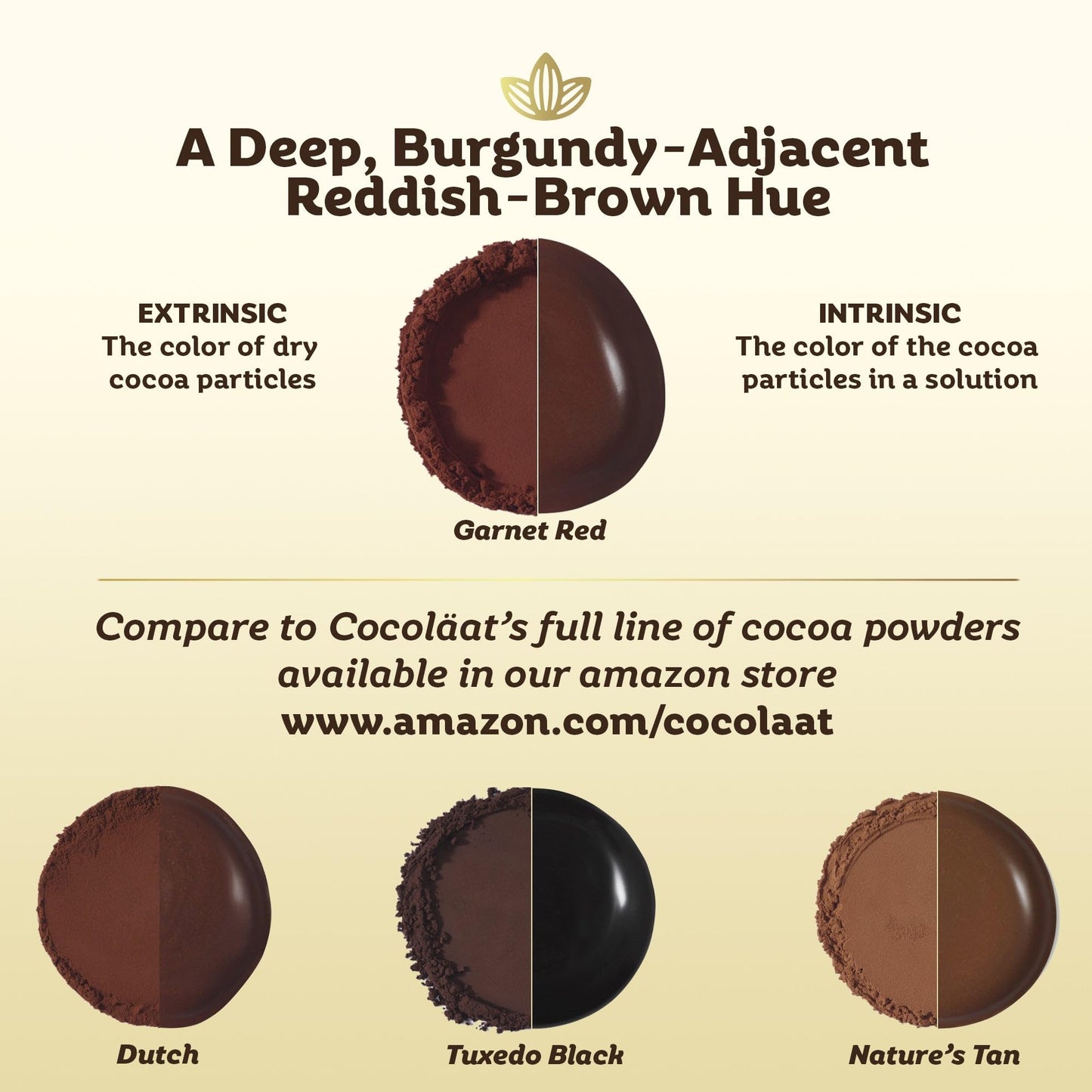 Cocolat Garnet Red Dutch Cocoa Powder | Culinary Grade For Bakers, Pastry Chefs, & Chocolatiers | 10/12% Cocoa Butter | Resealab