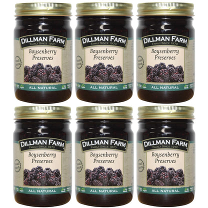 Dillman Farm All Natural Boysenberry Preserves, Gluten-Free, Non-GMO, Vegan, Kosher, Preservative Free, Corn Syrup Free - Made i