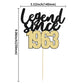 Gyufise 1Pcs Legend Since 1963 Cake Topper Glitter Sixty Happy 60Th Birthday Cake Pick Cheers To 60 Years Cake Decoration For 60