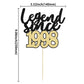 Gyufise 1Pcs Legend Since 1998 Cake Topper Glitter Twenty Five Happy 25Th Birthday Cake Pick Cheers To 25 Years Cake Decoration