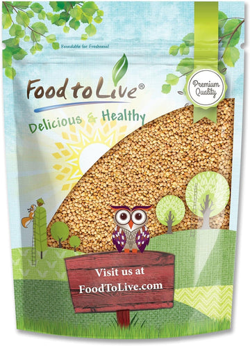 Food to Live Clover Seeds for Sprouting, 8 Ounces - Pure, Vegan, Kosher, Bulk. Edible Seeds. Rich in Vitamin C. High Germitation