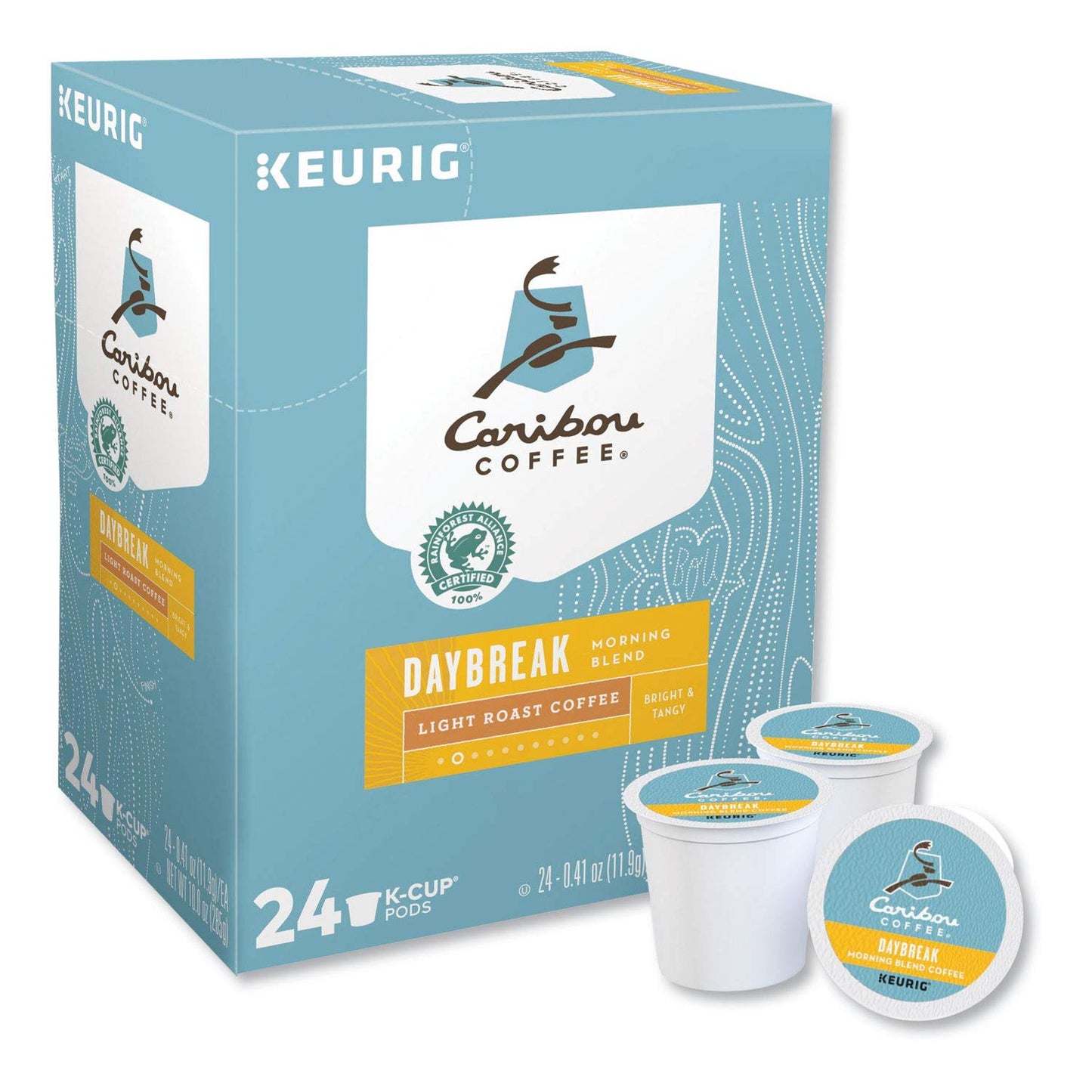 Caribou Coffee Daybreak Morning Blend K-Cups, 24 Count (Pack of 4) for Keurig malt-inspired