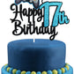 Video Game Happy 17Th Birthday Cake Topper - Video Game Boy'S 17Th Birthday Party Blue Cake Supplies - Game On Level Up Winner P