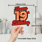 Happy 19Th Birthday Cake Topper Fluorescent Flashing Night Out Hen Movie Nightclub Theme Decor Supplies Woman Man Happy Birthday