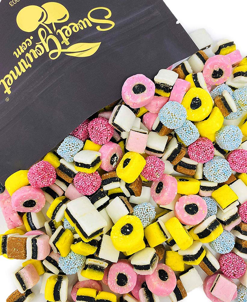 Gustafs english mini licorice allsorts, 1.5 lb