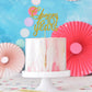 Gold Glitter Cheers to 10 Years Cake Topper - Children's 10th Birthday Cake Topper - 10 Years Blessed Wedding Anniversary Party
