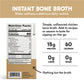 Bone Brewhouse - Unflavored Chicken Bone Broth Protein Powder - Keto & Paleo Friendly - Instant Soup Broth - 15G Protein - Natur