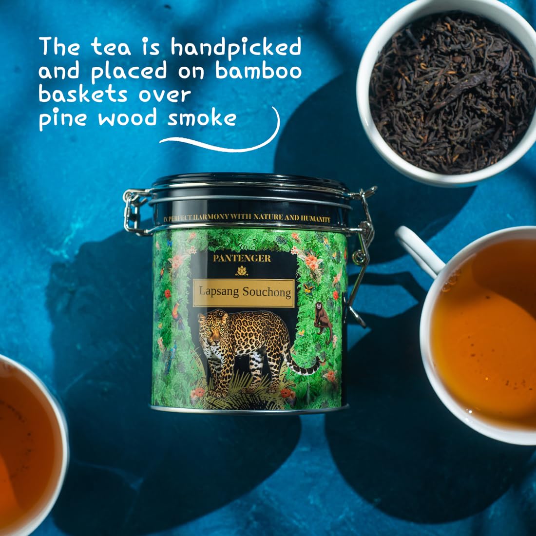 Pantenger Lapsang Souchong Loose Leaf Tea - Smoked Black Tea, 3 Ounces, 40 Servings