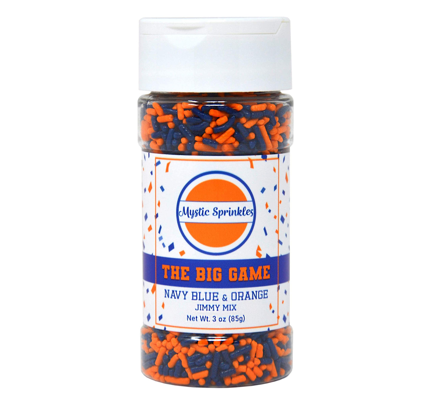 Mystic Sprinkles The Big Game Jimmy Mix 3Oz Bottle (Navy Blue & Orange)