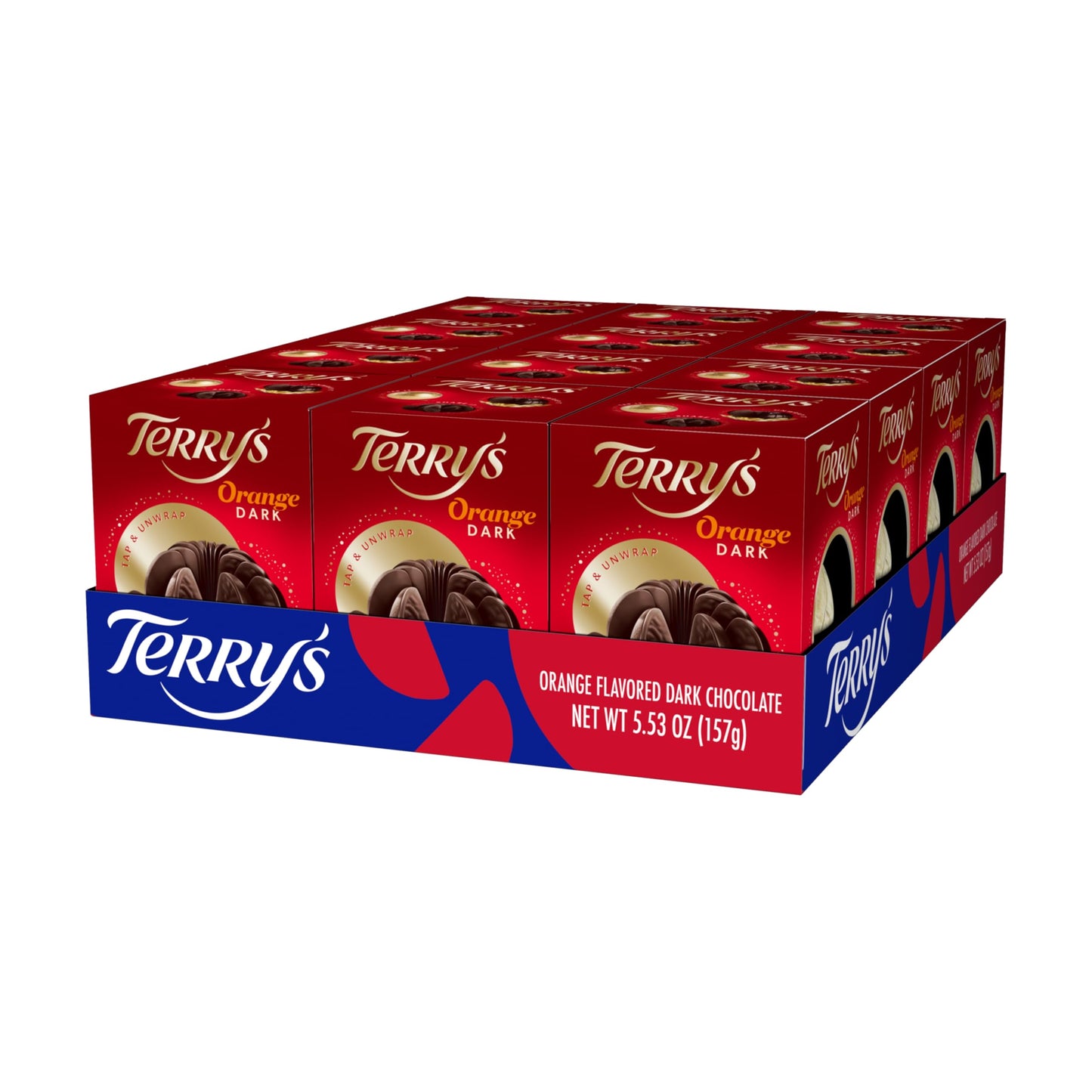 Terrys Dark Chocolate Oranges - Holiday Classic - Pack of 12 - 5.53oz Each - Brown