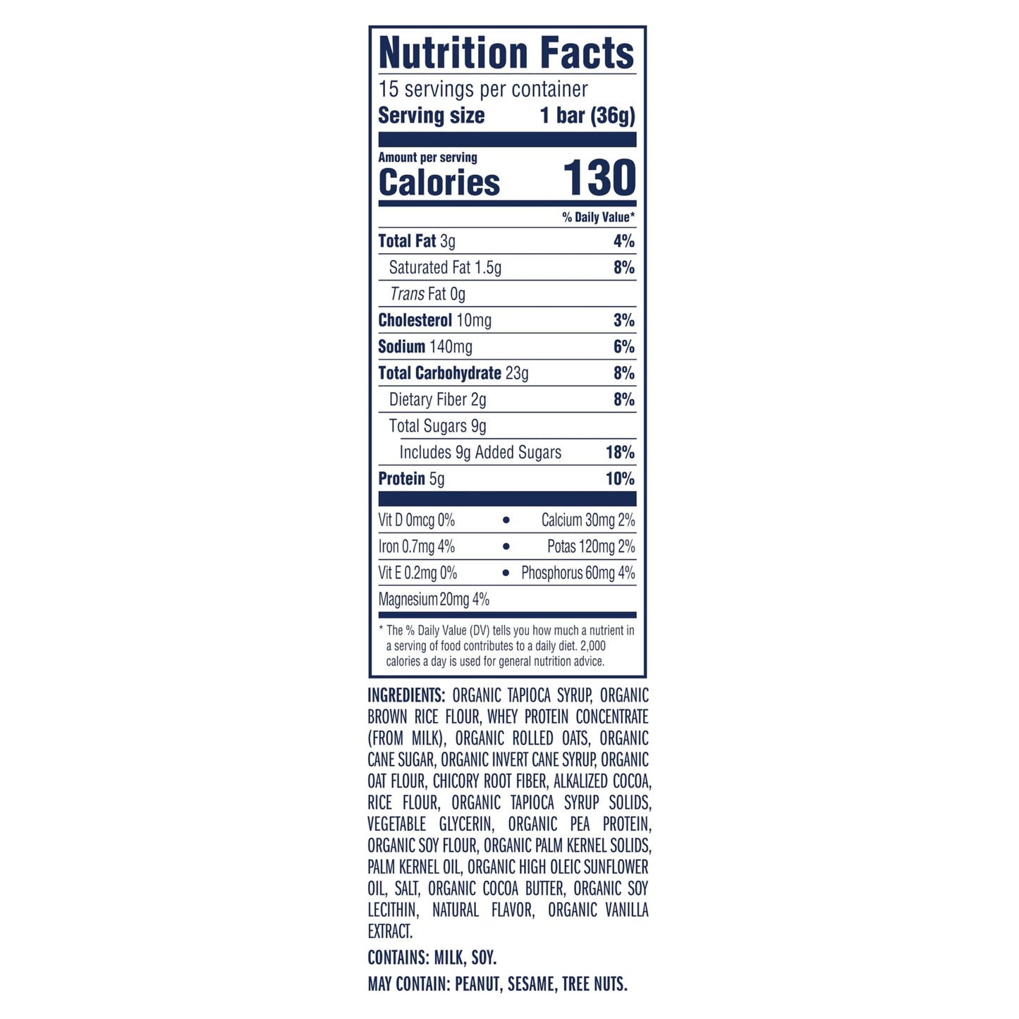 Zbar Protein - Cookies N Creme - Crispy Snack Bars - Made With Organic Oats - Non-Gmo - 5G Protein - Gluten Free Protein Bars (15 Pack)