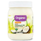 Generic Expeller Pressed Organic Unrefined Virgin Coconut Oil, 14 Fl Oz, No Artificial Flavors or Preservatives