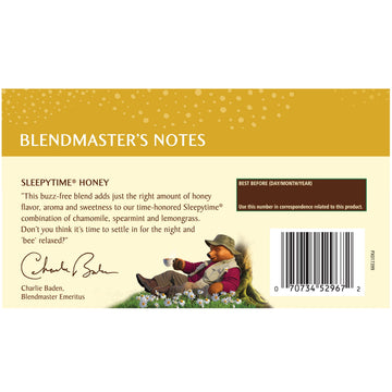Celestial Seasonings Sleepytime Herbal Tea, Caffeine Free, 20 Bags, Pack of 6