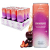 Drink Your Meditation Sparkling Plum Spritz Non-Alcoholic Drink, 11.5 Fl Oz, 12-Pack, with L-Theanine & Ashwagandha, No Added Sugar