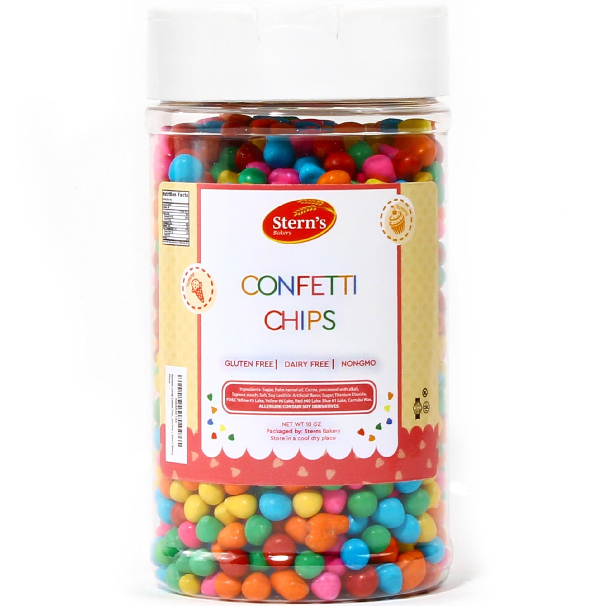 Rainbow Candy Coated Chocolate Chips | Cosmic Brownie Sprinkles [10 Oz] | Mini Chocolate Baking Chips for Ice Cream & Cake Decor