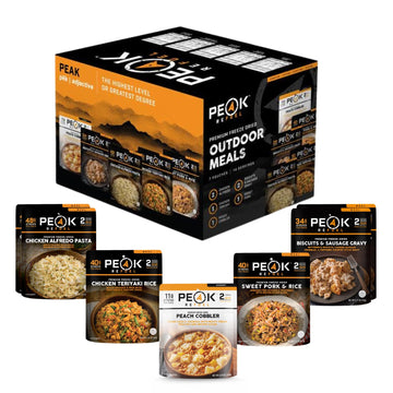 Peak Refuel Bulk Meal Packs | 100% Real Meat | Enhanced Freeze-Dried Meals For Backpacking, Camping & Survival | Mre Emergency Food (Outdoor Meal Box)