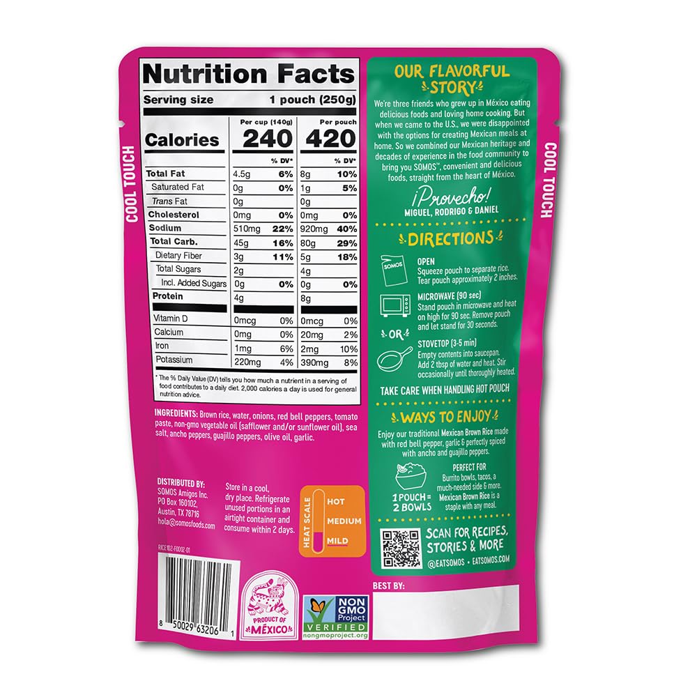 SOMOS Mexican Brown Rice, 8.8 OZ