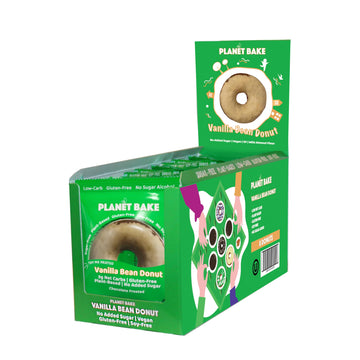 Planet Bake Vegan Donut - Gluten Free, Sugar Free, Kosher, Soy Free, Keto Donuts - Moist & Delicious Individually Wrapped Donuts