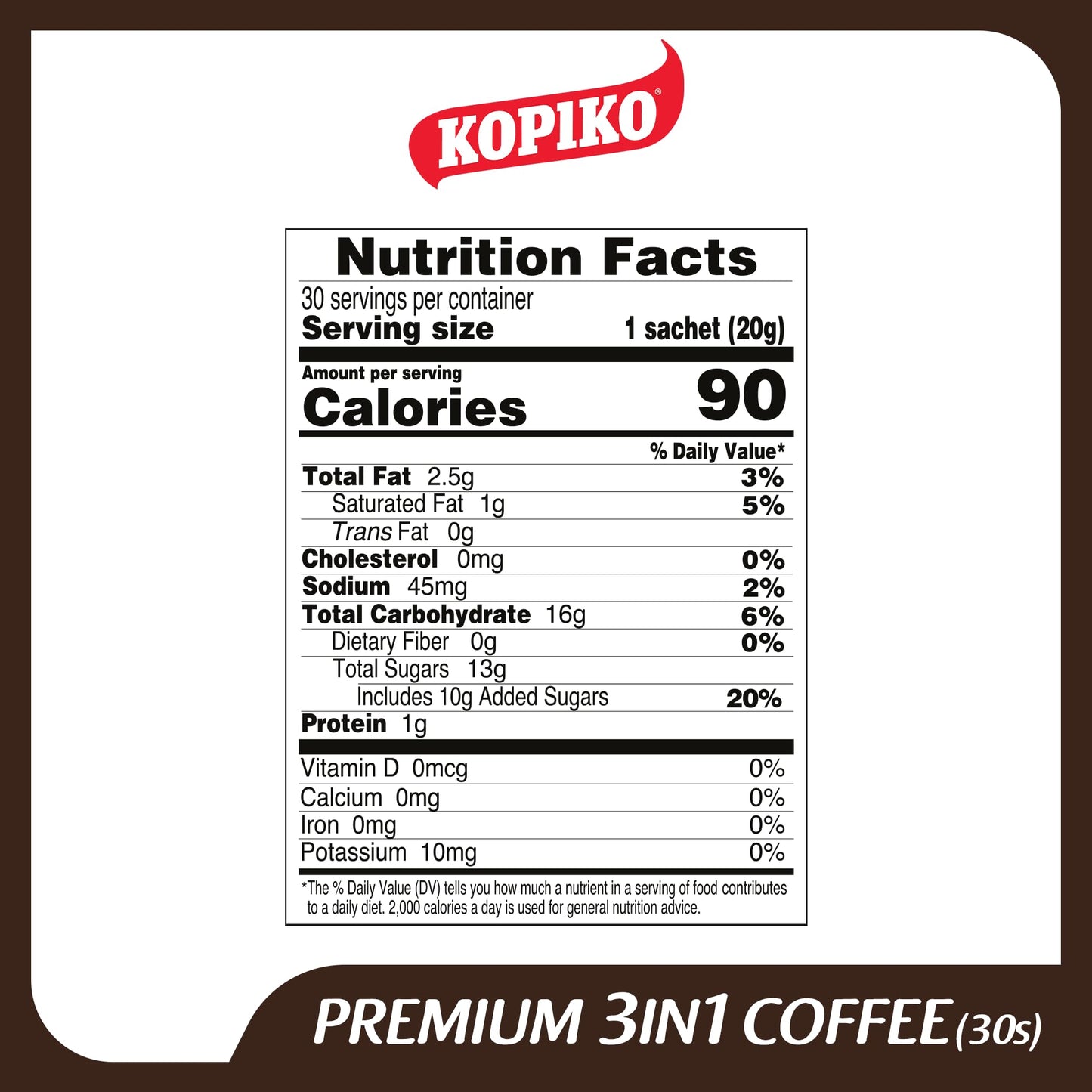 Kopiko 3 In 1 Instant Coffee, 21.2 Ounce (Pack Of 1)