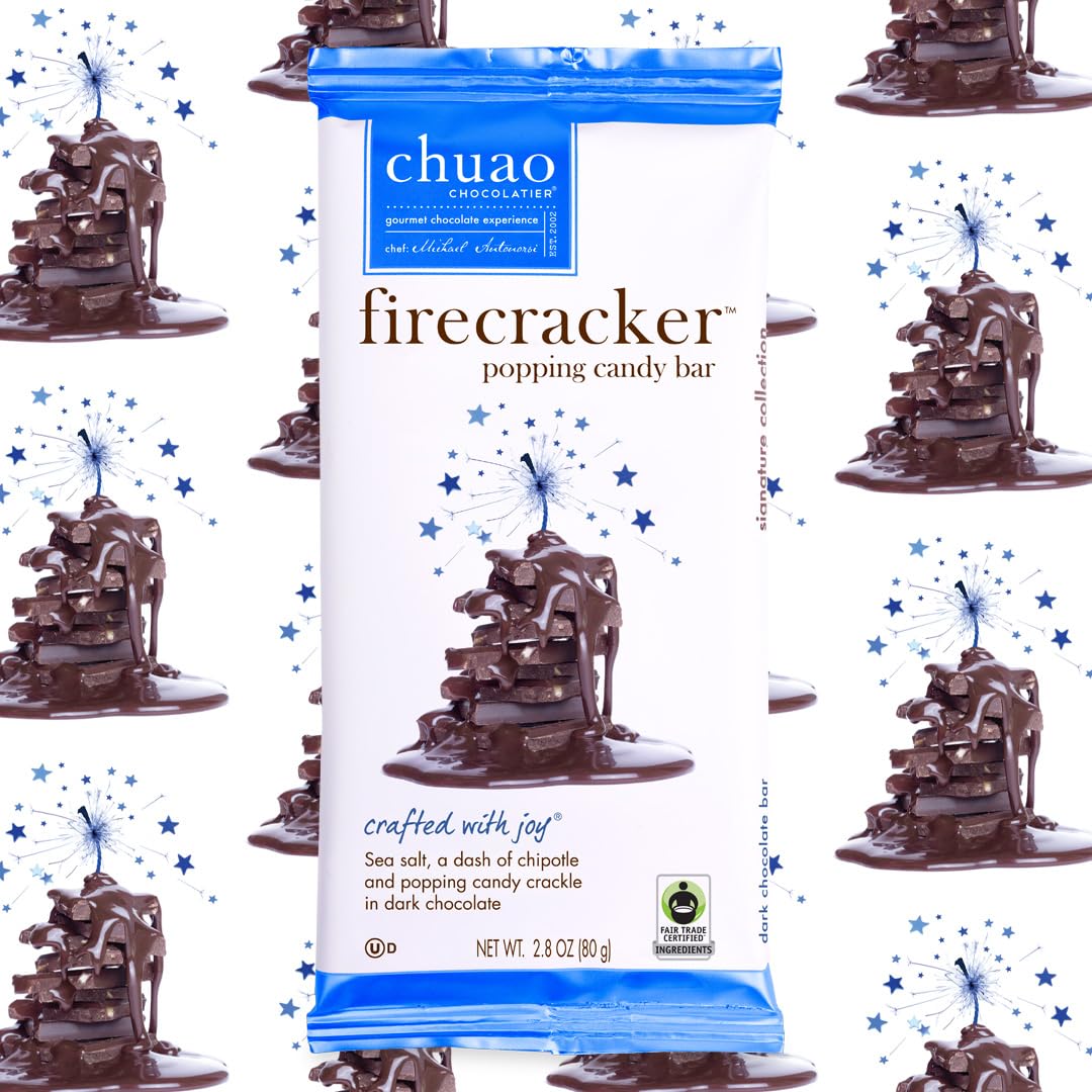 Chuao Chocolatier   Dark Chocolate Bars | Gourmet Chocolate Sea Salt Chipotle Artisan European No Preservatives | For Gift Baskets, Christmas, Valentines Day, Gifts For Women, Men, Birthday, Thank You, Care Package | 12 Ct