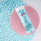 Kasvan Blue Heart Shapes Sprinkles - Edible Candy Pearls 130G/4.58 Oz, Mix Size, Baking Cake Decorations, Ice Cream Toppings And