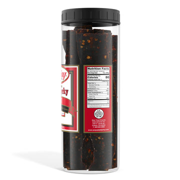 Enjoy Beef Jerky Hot | 20 Oz (Pack Of 1) | 32 Count | Traditional Style | Usa Made | High Protein | Low Fat | Zero Trans Fat | N