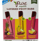 Pure Organic Layered Fruit Bars - Pineapple Passion Fruit, Strawberry Banana, Raspberry Lemonade - 56 Count Box