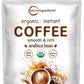 Organic Instant Coffee, 1lb Powder | Premium Arabica Coffee Beans Source | Medium to Dark Roast | Natural Fresh Flavor | Smooth 